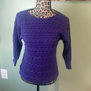 Banana republic, purple sweater, small